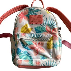 Disney X Loungefly Aulani Resort & Spa Tropical Floral Mini Backpack Coral